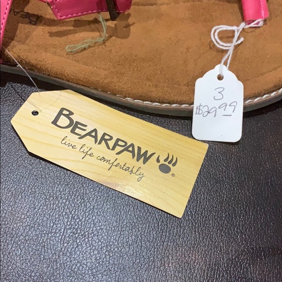 Girls bear paw thong sandals! - Picture 5 of 5
